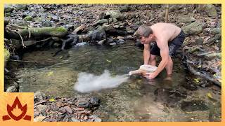 Primitive Technology Water Bellows uses water instead of leather [upl. by Mooney292]