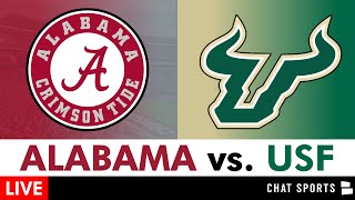 Alabama vs USF Live Streaming Scoreboard PlayByPlay Highlights  2024 CFB Week 2 [upl. by Oetomit]