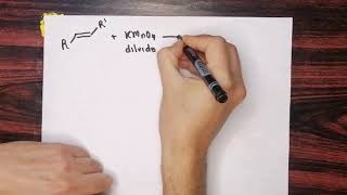 Oxidación de alquenos con Permanganato de Potasio [upl. by Lachish]