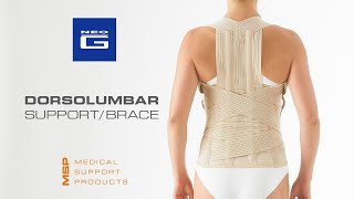 Neo G Dorsolumbar SupportBrace  How to Apply Guide [upl. by Ohce]