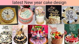 50 New year cake design 😍 Happy New year cake design idea latest New year cake [upl. by Burrton525]