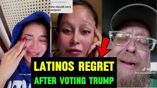 HISPANICS And Latinos Get REALITY CHECK After Voting For Donald Trump in Droves EMOTIONAL MELTDOWN [upl. by Kimberly843]