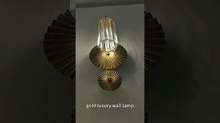 gold luxury wall lamp Modern crystal wall light manufacturer factory home lampfactory light [upl. by Berard]