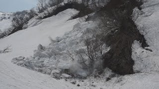 目の前で雪崩が発生したので今日はここで帰ることにしました Avalanche [upl. by Joyce]