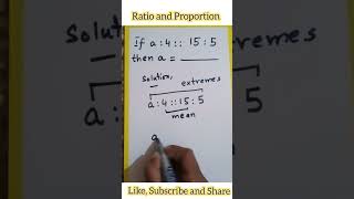 Ratio and Proportion maths shorts vedio youtube [upl. by Eliathan435]