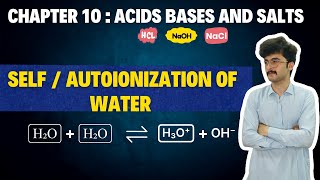 Self ionization of water  Autoionization of water  class 10 chemistry [upl. by Lanie]