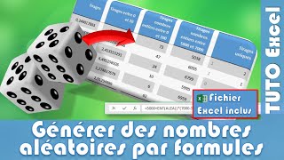 Comment obtenir des nombres aléatoires aléatoires bornés uniques par formule sur Excel [upl. by Otes]