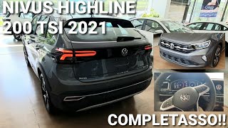 VW Nivus Highline 200 TSI 2021  Versão Topo de linha de um dos SUVs mais vendidos do Brasil [upl. by Herschel]