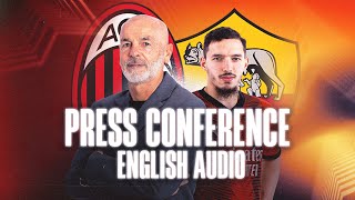 Pioli and Bennacer ahead of AC Milan v Roma  Press conference  LIVE in English [upl. by Euton468]