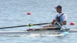 Mens Single Sculls Rowing Repechage 1 Replay  London 2012 Olympics [upl. by Alrick]