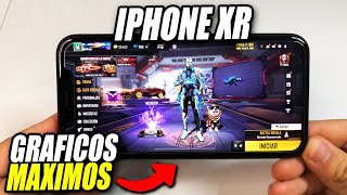 IPHONE XR con GRAFICOS MAXIMOS en FREE FIRE  SE VE EPICOOOO [upl. by Hjerpe496]