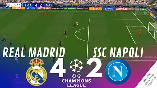 REAL MADRID vs NAPOLI 42 HIGHLIGHTS • Simulación amp Recreación de Video Juego [upl. by Nomled]