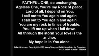 Faithful one so unchanging • Brian Doerksen [upl. by Tomkiel]