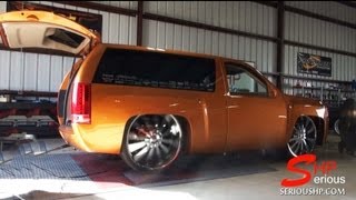 Ekstensive Tahoe 2 Door on 28 Wheels  Rims Headers Intake SHP Engine Programming Tuning 295Rwhp [upl. by Costin237]