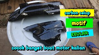 carbon celup motif keplar Cara carbon celup cover cvt mio soul [upl. by Ettinger]