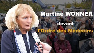 Premières déclarations de Martine Wonner à sa sortie de lordre des médecins  Studios PM France [upl. by Wayolle]