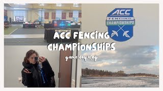 2023 ACC Fencing Championships  game day vlog [upl. by Elletnohs]