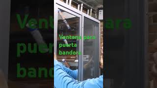 Concluido ventana para puerta bandera [upl. by Elleinod860]