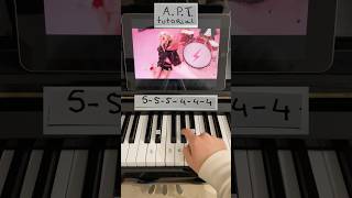 APT  ROSÉ amp Bruno Mars piano tutorial easy piano pianotutorial shorts atp rosé brunomars [upl. by Casanova]