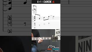 Jazz Guitar Chords  ii V I VI Progression Comping Example 1 [upl. by Aneed552]