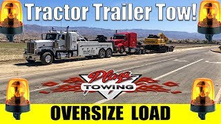 Oversize Load Tow 150000 Pounds  11 6quot Wide [upl. by Clements]