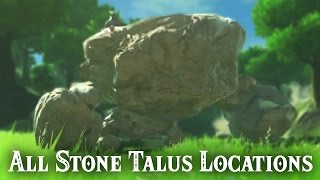 All Stone Talus Locations  The Legend of Zelda Breath of the Wild [upl. by Bej]