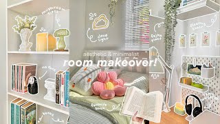 extreme small room makeover 2024 🌱🌷  aesthetic amp minimalist inspired [upl. by Asreht]