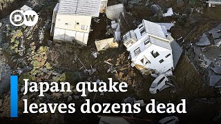 Rescuers battle against time after series of earthquakes hit Japan  DW News [upl. by Notrub]