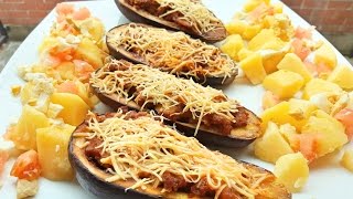 Recette Top  Aubergine Farcie  شهيوات عادل  بدنجان محشي [upl. by Eletnahc]