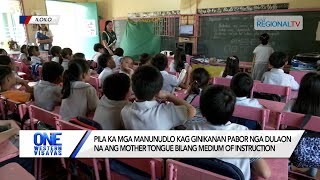 One Western Visayas Dulaon na ang mother tongue bilang medium of instruction [upl. by Trammel]