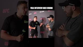 Volk Interview Goes Wrong mma ufc volkanovski ufcfighter [upl. by Knick]