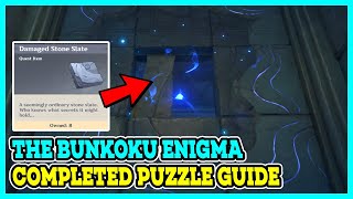 The Bunkoku Enigma quot8 Damaged Stone Slatequot FULL PUZZLE GUIDE Genshin Impact [upl. by Beesley]