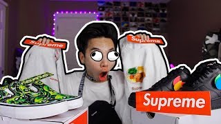 THE MOST HYPEBEAST UNBOXING ON THIS CHANNEL SUPREME SUPREME SUPREME [upl. by Roswald]