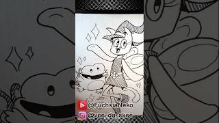 Inktober Day 4 oc originalcharacter timelapse speeddraw speedpaint sketchbook anthro witch [upl. by Elias]