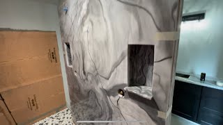 Epoxy shower walls [upl. by Oirotciv]