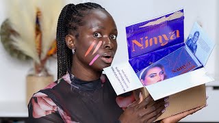 Dark Skin Woman Tries New Nimya By NikkieTutorials Products  OHEMAA [upl. by Wilden634]