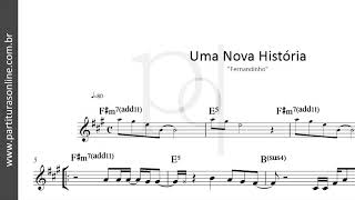 Uma Nova História ♪ Fernandinho  Partitura [upl. by Barcellona438]