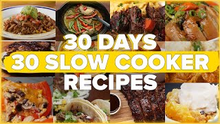 30 Days 30 Slow Cooker Recipes [upl. by Marj]