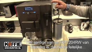 Siemens TK71204RW espressomachine  TK71204 RW een top espressoapparaat uit de Siemens EQ7 serie [upl. by Gambrill]