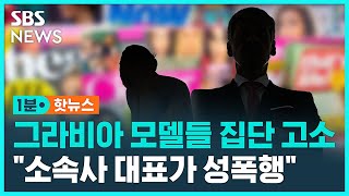 그라비아 모델들 quot소속사 대표가 상습 성폭행quot 고소  SBS  1분핫뉴스 [upl. by Enialed]