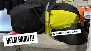 AKHIRNYA GANTI HELM SETELAH 10 TAHUN  MOTOVLOG INDONESIA [upl. by Lyndsey]