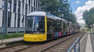 Straßenbahn Berlin  Mitfahrt in der kompletten M17 von S Adlershof bis Falkenberg im F8Z 9031 [upl. by Arlena697]