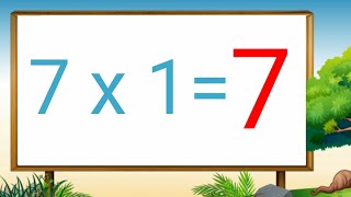 Table of 7 Learn Multiplication Table of seven 7 x 1  7 7 Times Tables 7 ka Table Maths table [upl. by Naenaj932]