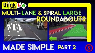 ROUNDABOUTS How to deal with Spiral amp Multilane Roundabouts Part 2  Filmed in Farnborough Hants [upl. by Ramah]