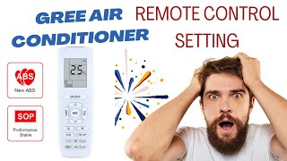 gree air conditioner remote control settings [upl. by Yenalem68]