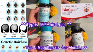 Hair Loss  Best Supplements For Hair Growth And Thickness In India  myupchar biotin [upl. by Lemaj]