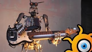 Robotmetal band Compressorhead  FULL concert in Moscow in 18052014 [upl. by Edalb350]