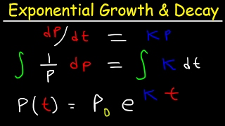 Exponential Growth and Decay Calculus Relative Growth Rate Differential Equations Word Problems [upl. by Rogerson847]