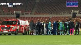 Paseka Mako Injured in Collision with Ofori  Orlando Pirates FC vs Baroka FC [upl. by Leihcim]