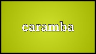 Caramba Meaning [upl. by Yhtak839]